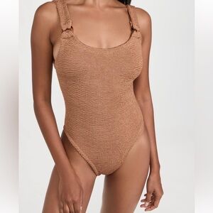 Hunza G Brown Swimsuit